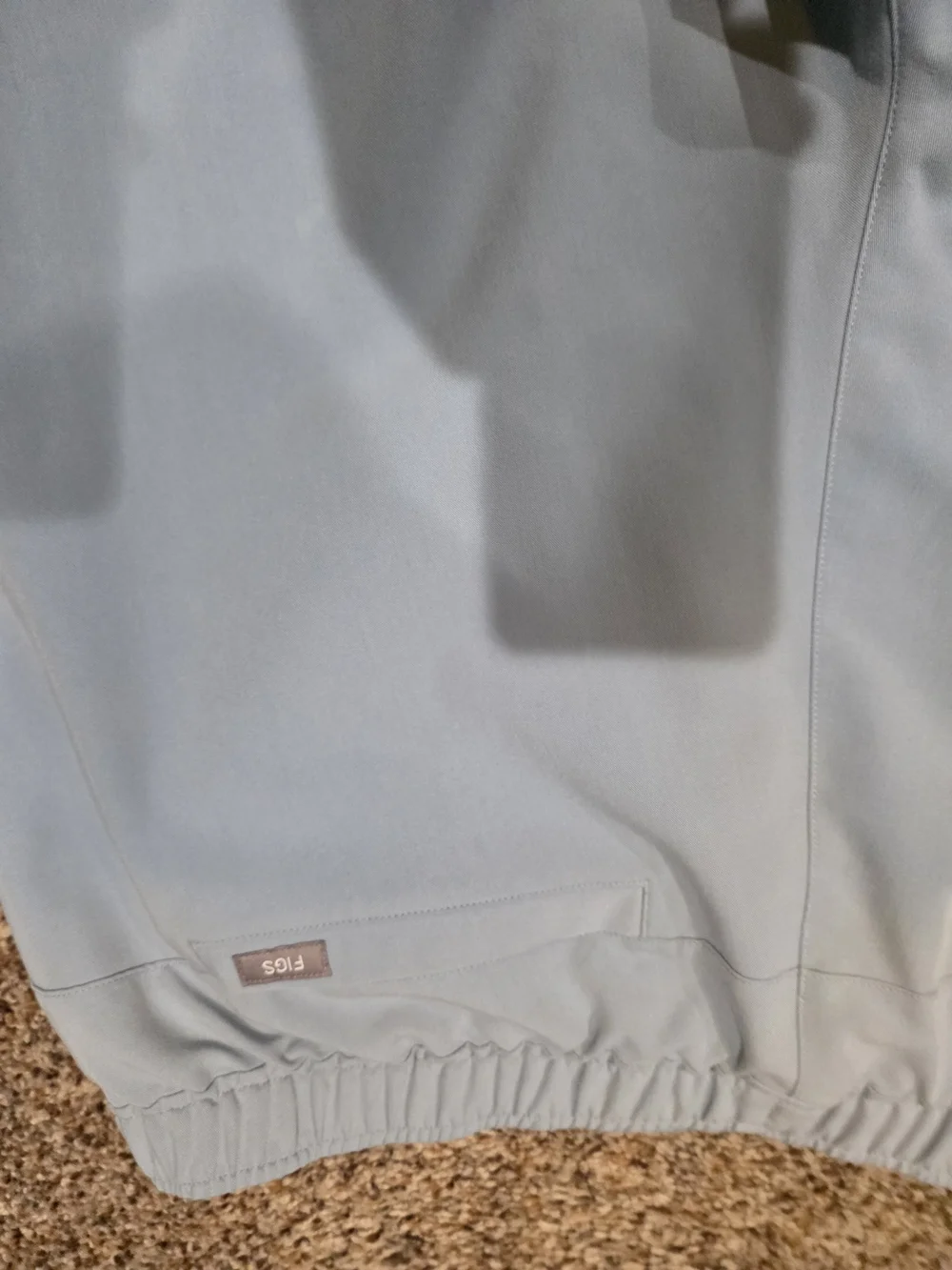 Men's Light Blue Drawstring Scrubs